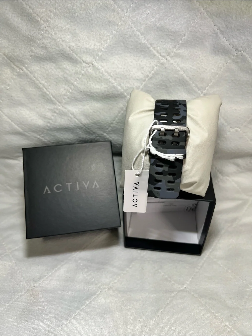 NEW! Activa Black and Grey Camo Digital Sports Watch for Men